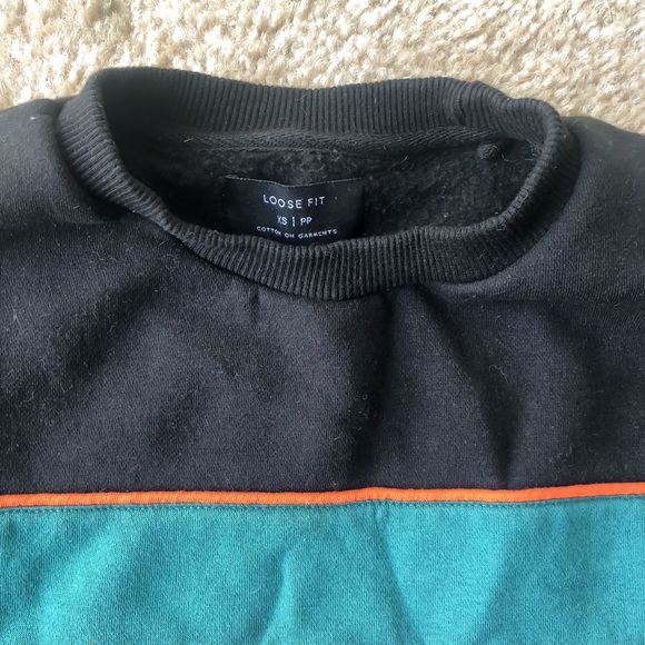 Strip-Detail Crewneck Sweatshirt - Picture 2 of 3